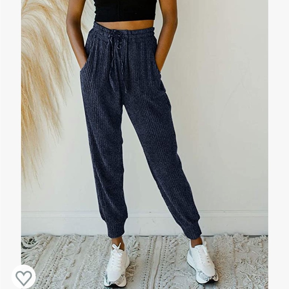 Waffle Drawstring Joggers